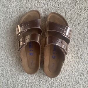Rose gold Birkenstocks